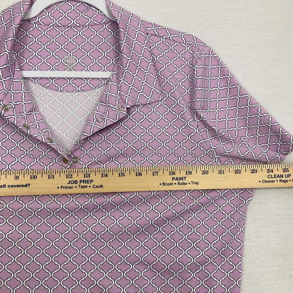 Tail Lavender Geometric Short-Sleeve Polo - Picture 6 of 9